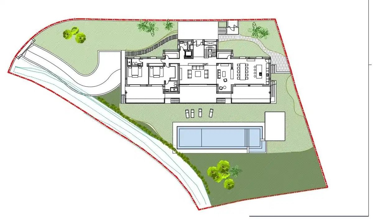 6-Schlafzimmer, 7-Badezimmer Luxusvilla mit Meerblick in El Paraiso Golf, in der Nähe von Estepona