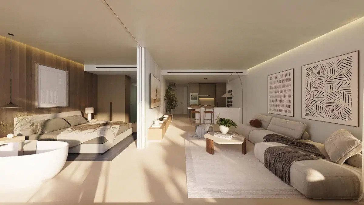 2-Zimmer, 2-Bad Penthouse mit privatem Pool und Meerblick in El Higuerón, Costa del Sol