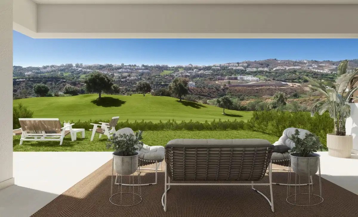 3-Zimmer-Reihenhaus mit 2 Badezimmern und Panoramablick auf den Golfplatz und das Tal im La Cala Golf Resort