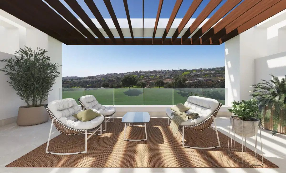 3-Zimmer-Reihenhaus mit 2 Badezimmern und Panoramablick auf den Golfplatz und das Tal im La Cala Golf Resort
