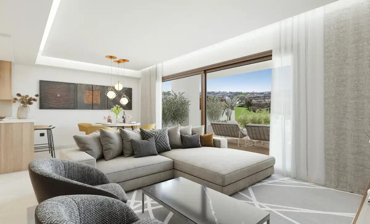 3-Zimmer-Reihenhaus mit 2 Badezimmern und Panoramablick auf den Golfplatz und das Tal im La Cala Golf Resort