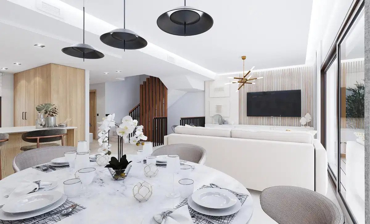 3-Zimmer-Reihenhaus mit 2 Badezimmern und Panoramablick auf den Golfplatz und das Tal im La Cala Golf Resort
