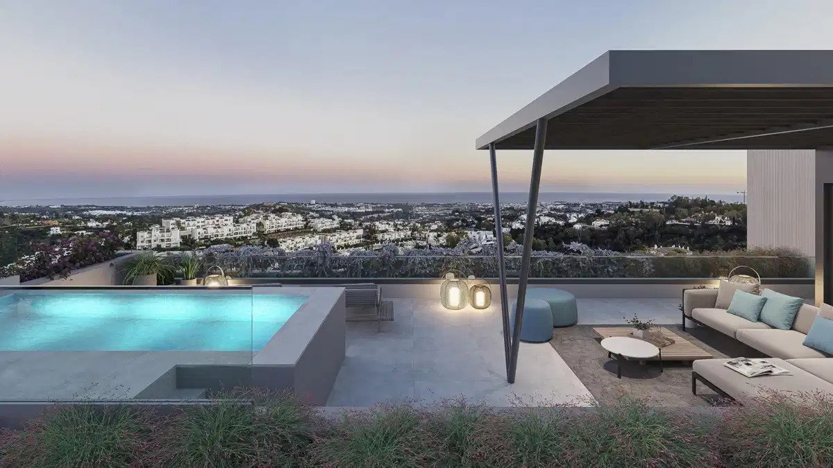 3-Zimmer, 3-Bad Penthouse mit Panoramablick auf das Meer in exklusiver Urbanisation an der Costa del Sol