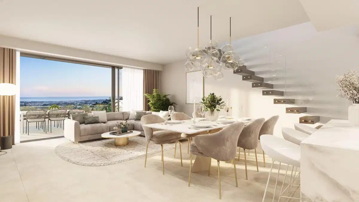 3-Zimmer, 3-Bad Penthouse mit Panoramablick auf das Meer in exklusiver Urbanisation an der Costa del Sol