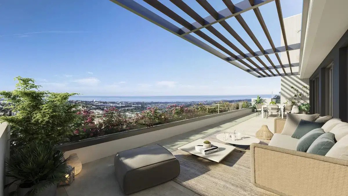 3-Zimmer, 3-Bad Penthouse mit Panoramablick auf das Meer in exklusiver Urbanisation an der Costa del Sol