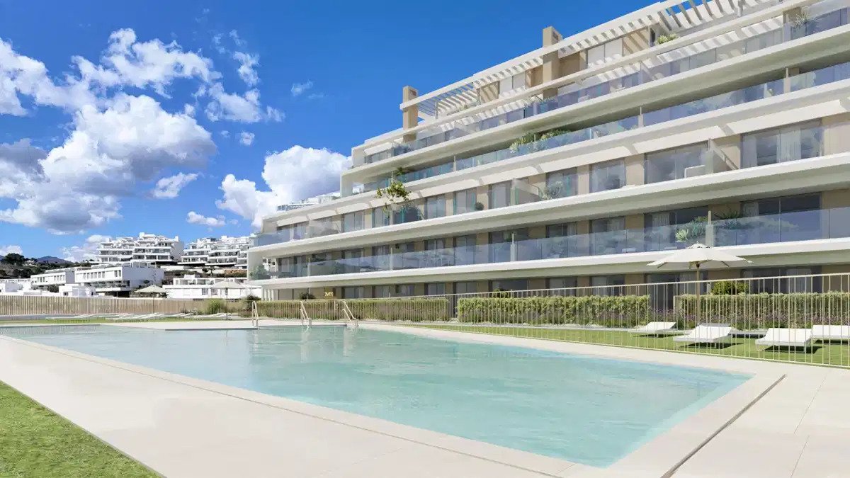 3-Zimmer, 2-Bad Modernes Erdgeschoss-Apartment mit Meerblick in Cancelada, Estepona