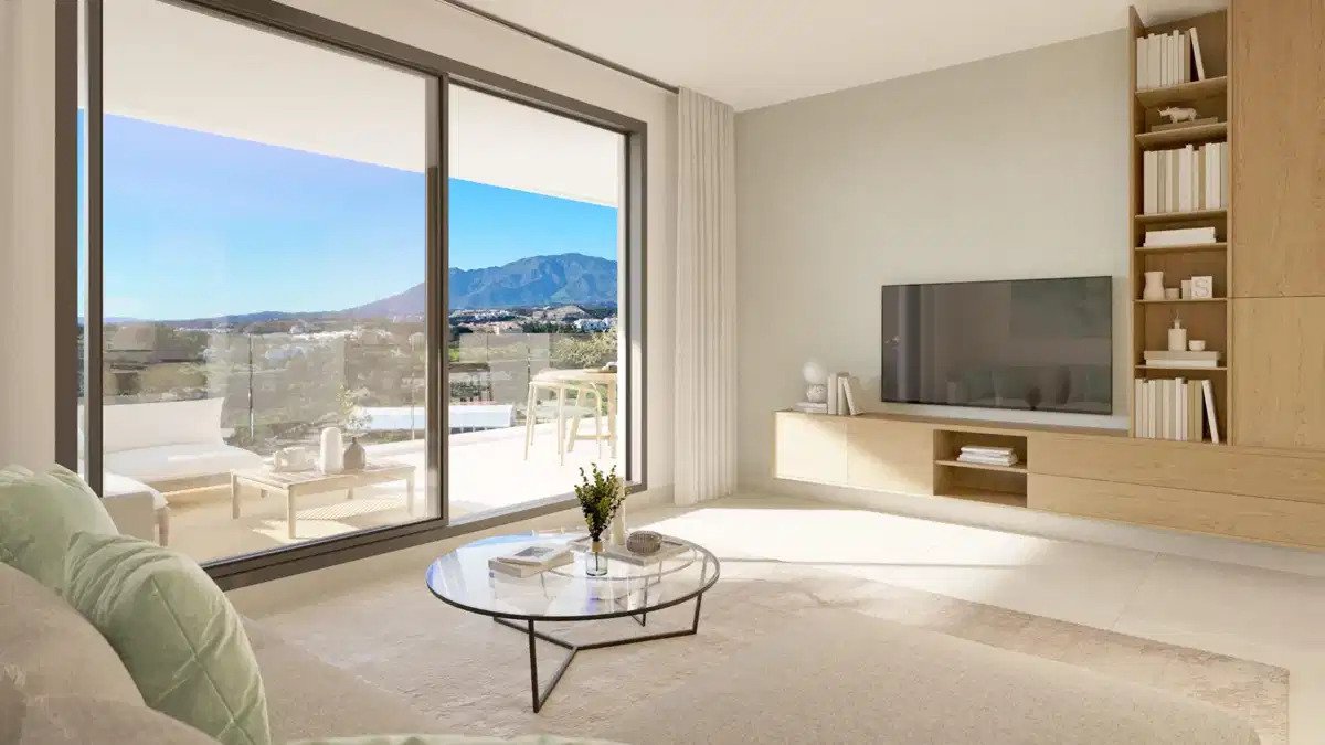 3-Zimmer, 2-Bad Modernes Erdgeschoss-Apartment mit Meerblick in Cancelada, Estepona