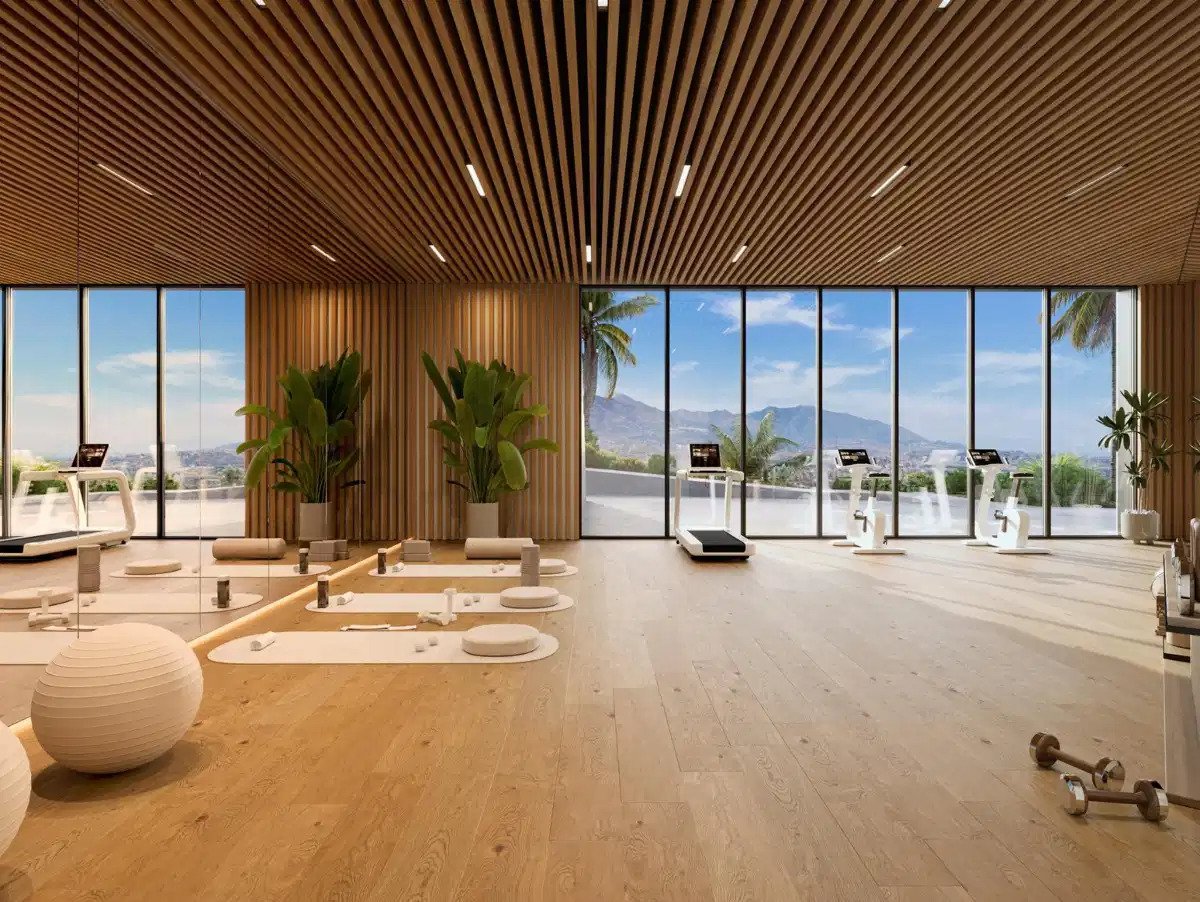 2-Zimmer, 2-Bad-Wohnung mit Panoramablick auf Golf und Meer in La Cala de Mijas
