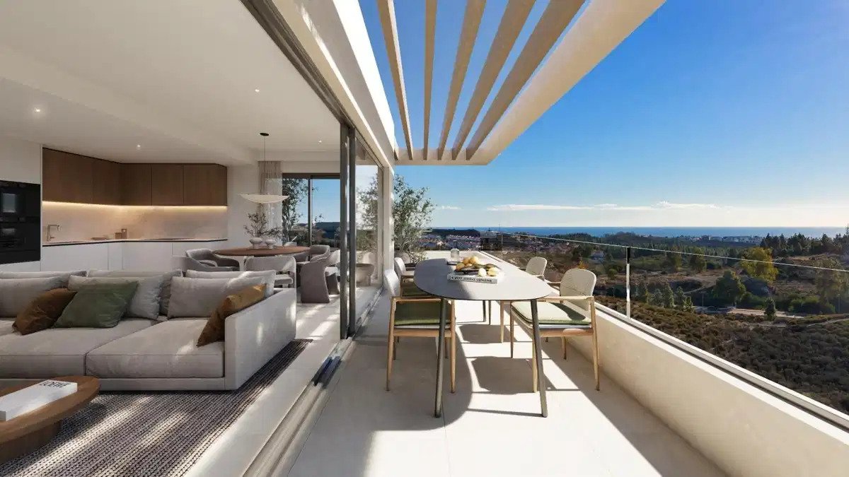 3-Zimmer, 2-Bad Sea View Apartment in Mijas mit Resort-ähnlichen Annehmlichkeiten