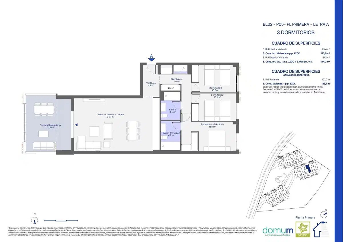 3-Zimmer, 2-Bad Wohnung in der Doña Julia Golf Area, Casares