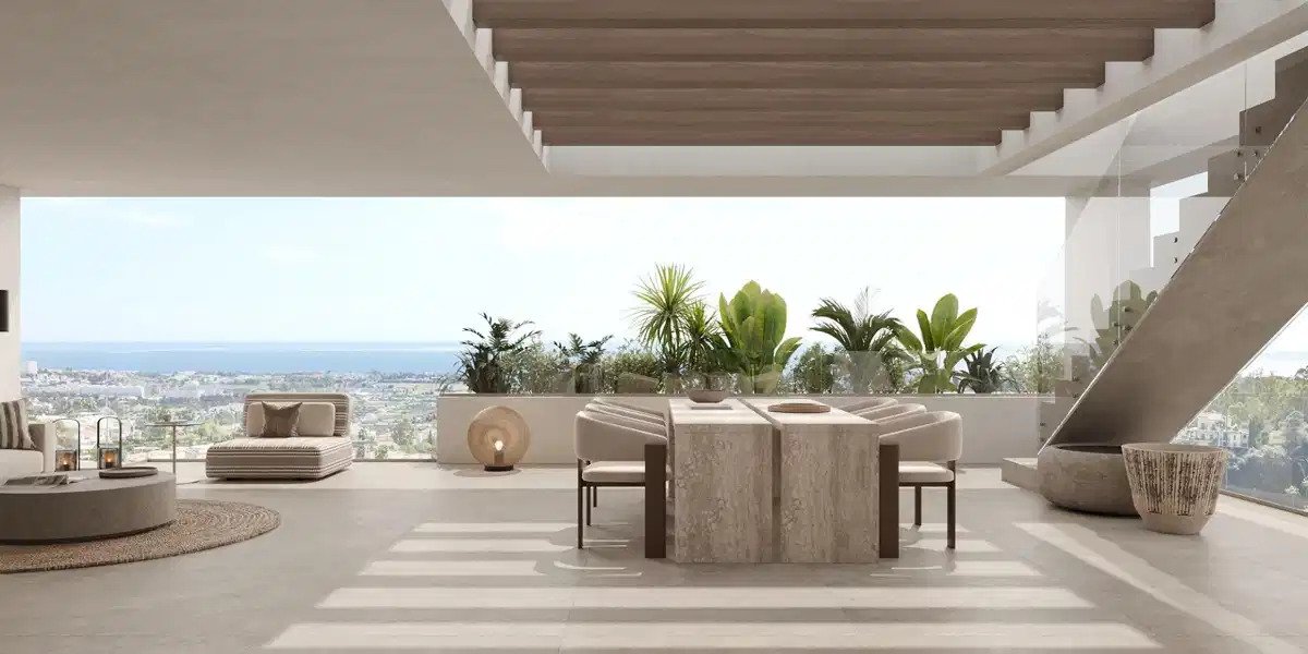 3-Zimmer, 2-Bad Luxus-Neubau-Penthouse in Estepona, 400 m vom Strand entfernt