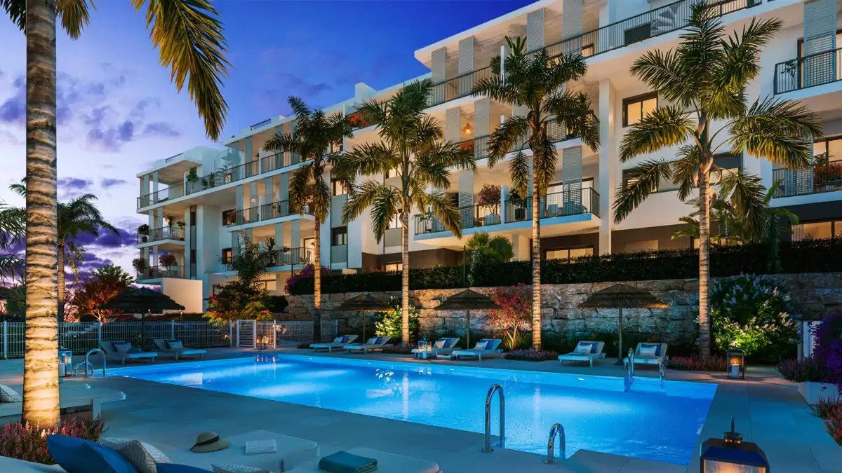 2-Zimmer, 2-Bad-Wohnung in Estepona mit großzügigen Terrassen und modernen Annehmlichkeiten