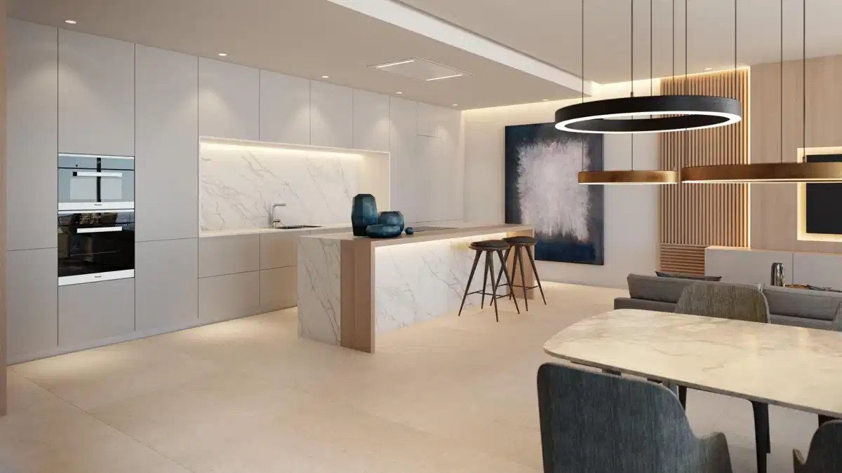 3-Zimmer, 2-Bad Erdgeschosswohnung mit großzügiger Terrasse und Meerblick in Marbella-Benahavís Hills