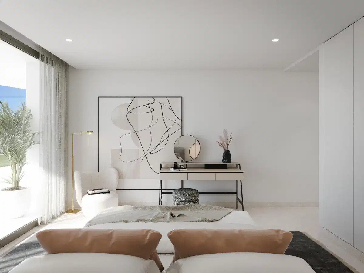 3-Zimmer, 2-Bad Erdgeschosswohnung mit großzügiger Terrasse und Meerblick in Marbella-Benahavís Hills