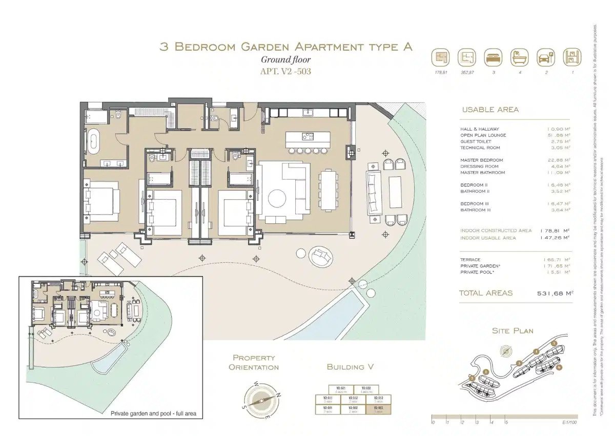 3-Zimmer, 2-Bad Erdgeschosswohnung mit großzügiger Terrasse und Meerblick in Marbella-Benahavís Hills