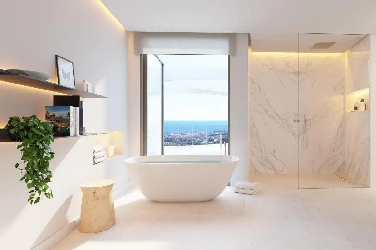3-Zimmer, 2-Bad-Wohnung mit Meer- und Bergblick in Marbella-Benahavís Hills