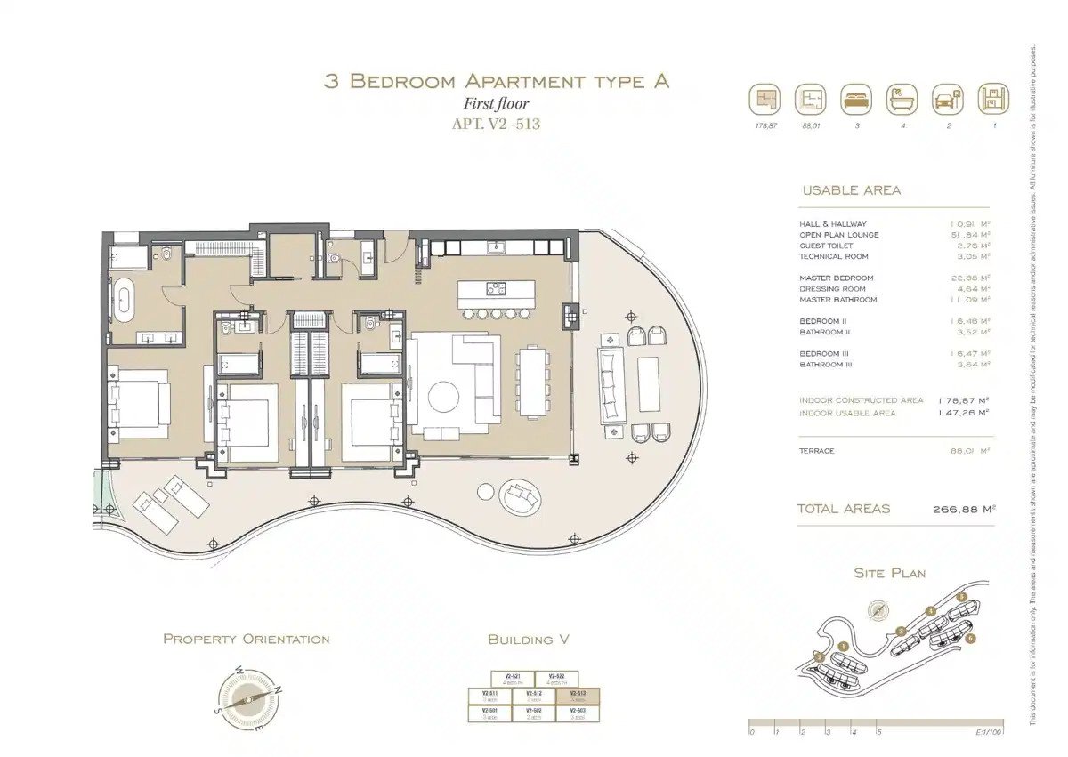 3-Zimmer, 2-Bad-Wohnung mit Meer- und Bergblick in Marbella-Benahavís Hills