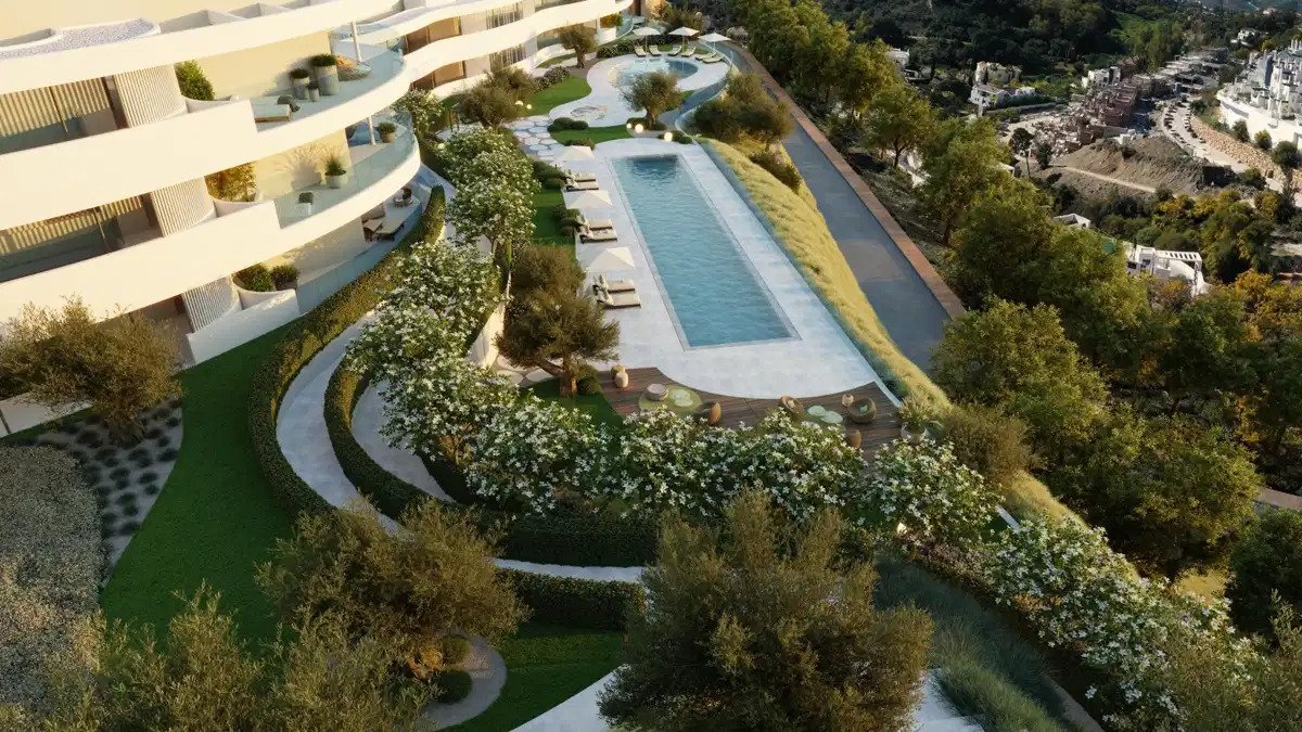 3-Zimmer, 2-Bad-Wohnung mit Meer- und Bergblick in Marbella-Benahavís Hills