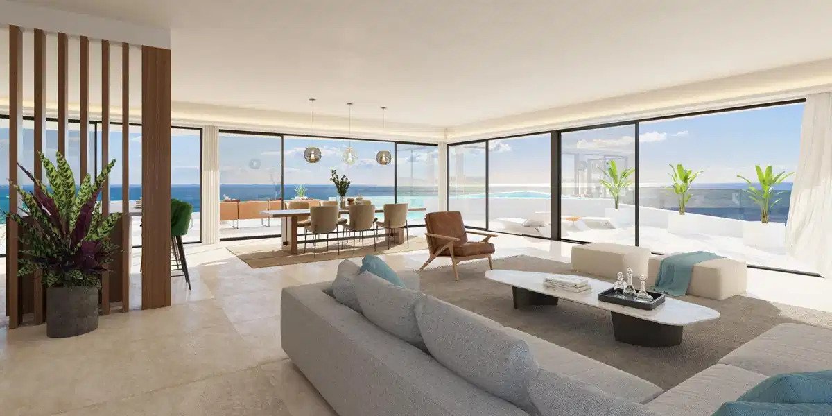 3-Zimmer, 4-Bad Penthouse mit Panoramablick auf das Meer in El Higuerón