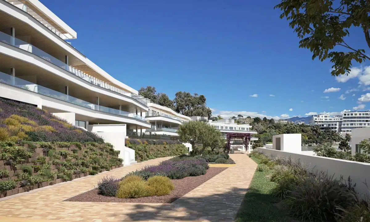 3-Zimmer, 2-Bad Modernes Erdgeschoss-Apartment mit Panoramablick auf das Meer in Selwo, Estepona