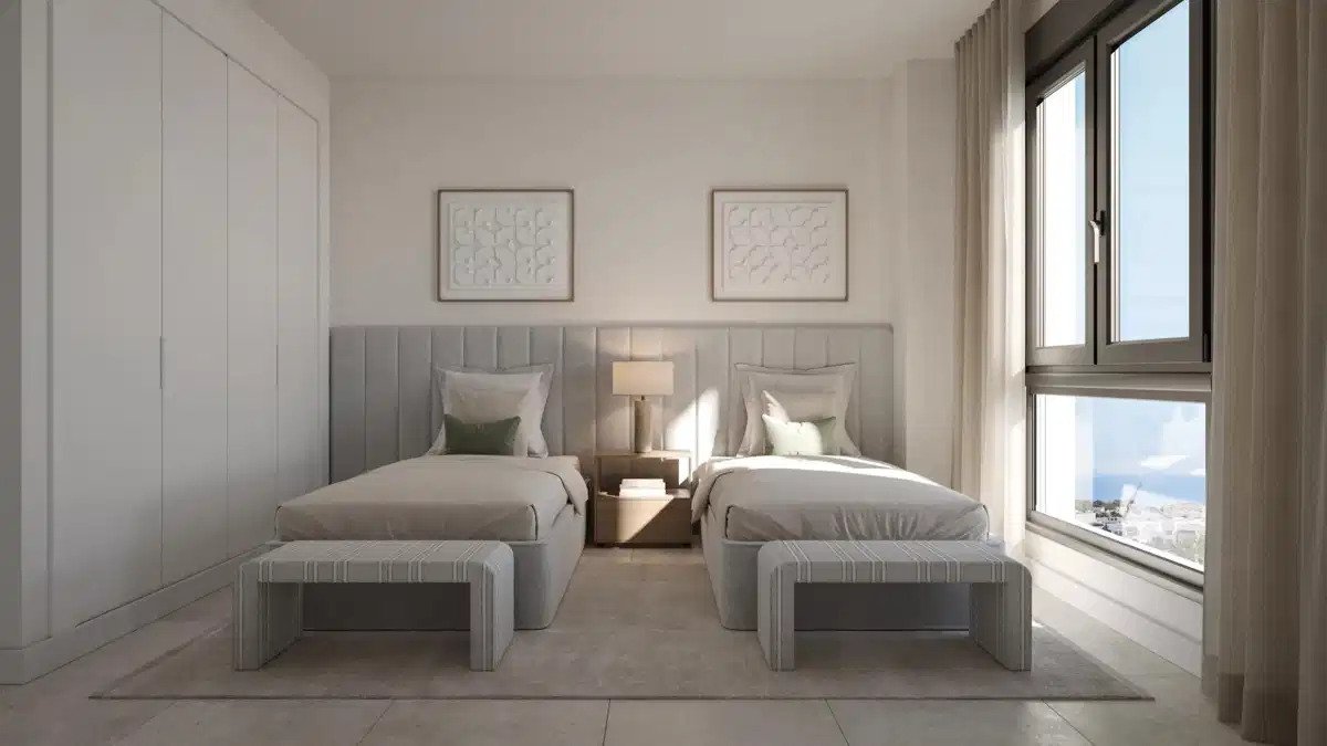 3-Zimmer, 2-Bad Modernes Erdgeschoss-Apartment mit Panoramablick auf das Meer in Selwo, Estepona