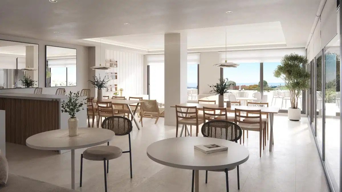 3-Zimmer, 2-Bad Modernes Erdgeschoss-Apartment mit Panoramablick auf das Meer in Selwo, Estepona