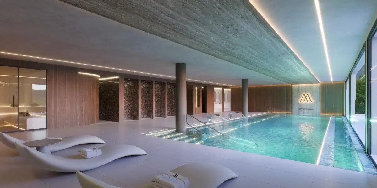 2-Zimmer, 2-Bad Erdgeschosswohnung mit Resort-Annehmlichkeiten und Meerblick in Estepona