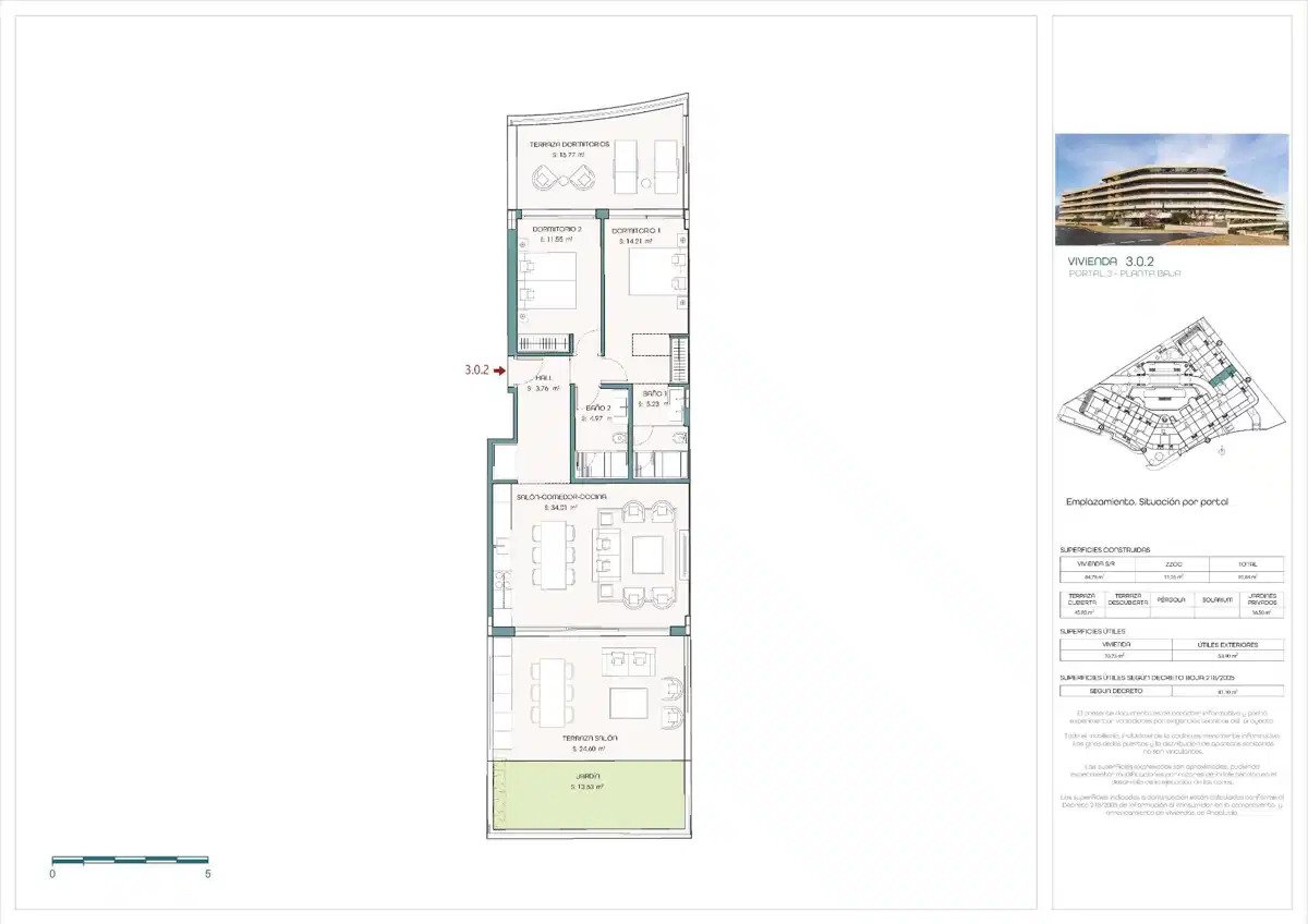 2-Zimmer, 2-Bad Erdgeschosswohnung mit Resort-Annehmlichkeiten und Meerblick in Estepona