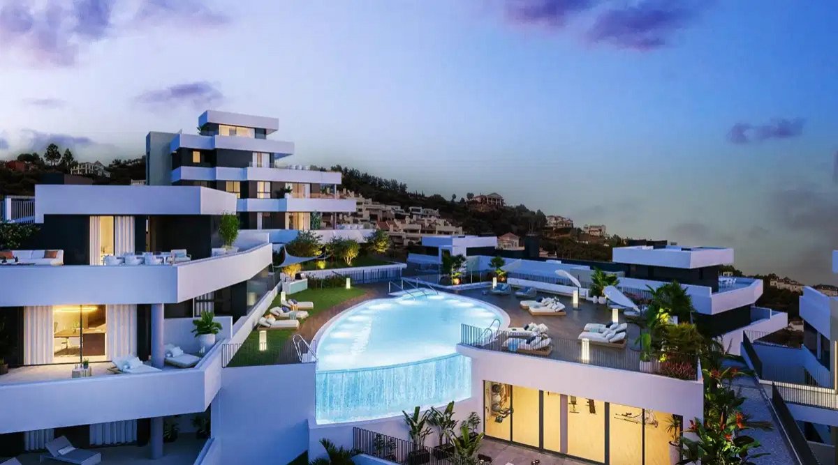 3-Zimmer, 2-Bad-Wohnung mit Panoramablick in Altos de Los Monteros, Marbella