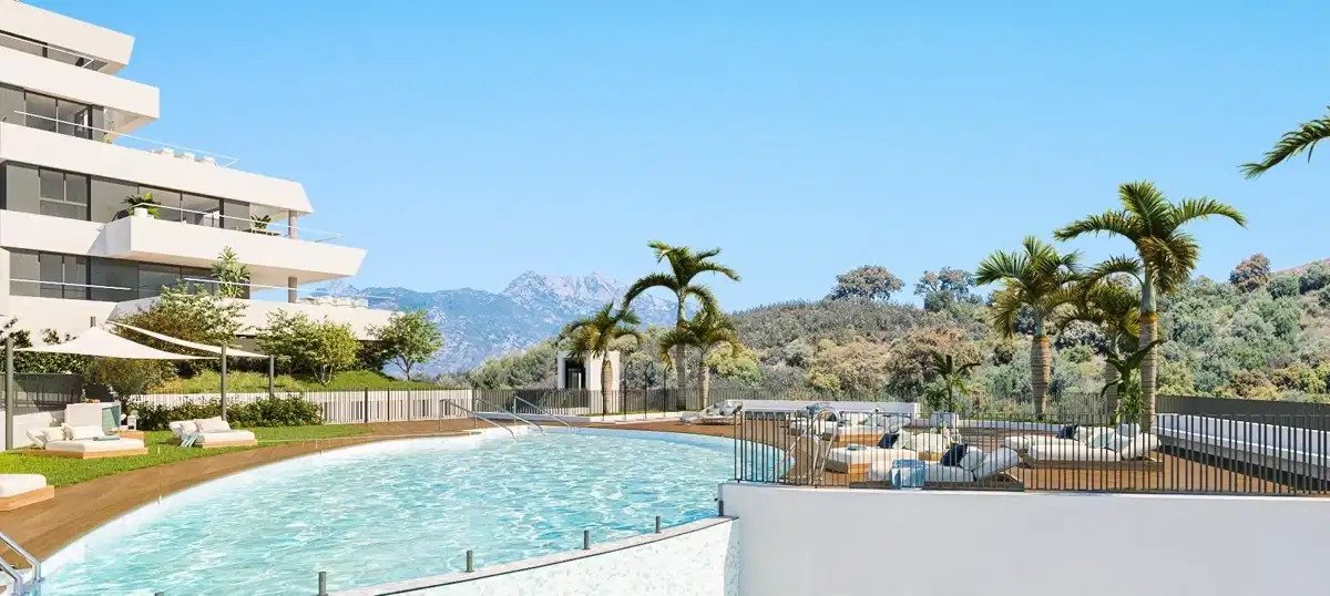3-Zimmer, 2-Bad-Wohnung mit Panoramablick in Altos de Los Monteros, Marbella
