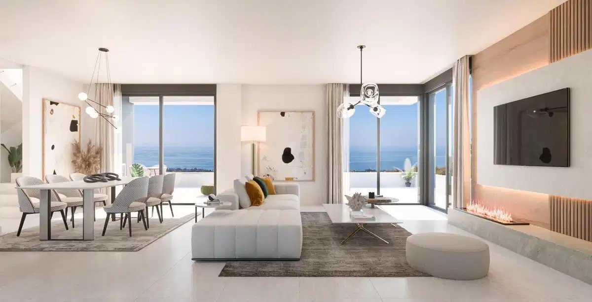 3-Zimmer, 2-Bad-Wohnung mit Panoramablick in Altos de Los Monteros, Marbella