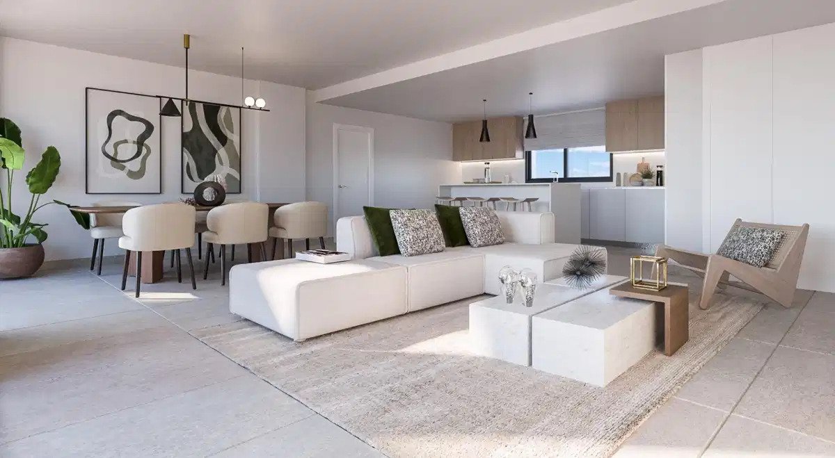 3-Zimmer, 2-Bad-Wohnung mit Panoramablick in Altos de Los Monteros, Marbella