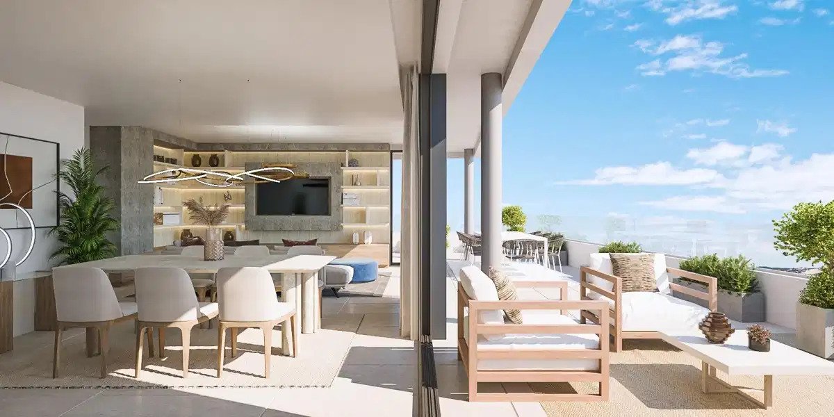3-Zimmer, 2-Bad-Wohnung mit Panoramablick in Altos de Los Monteros, Marbella