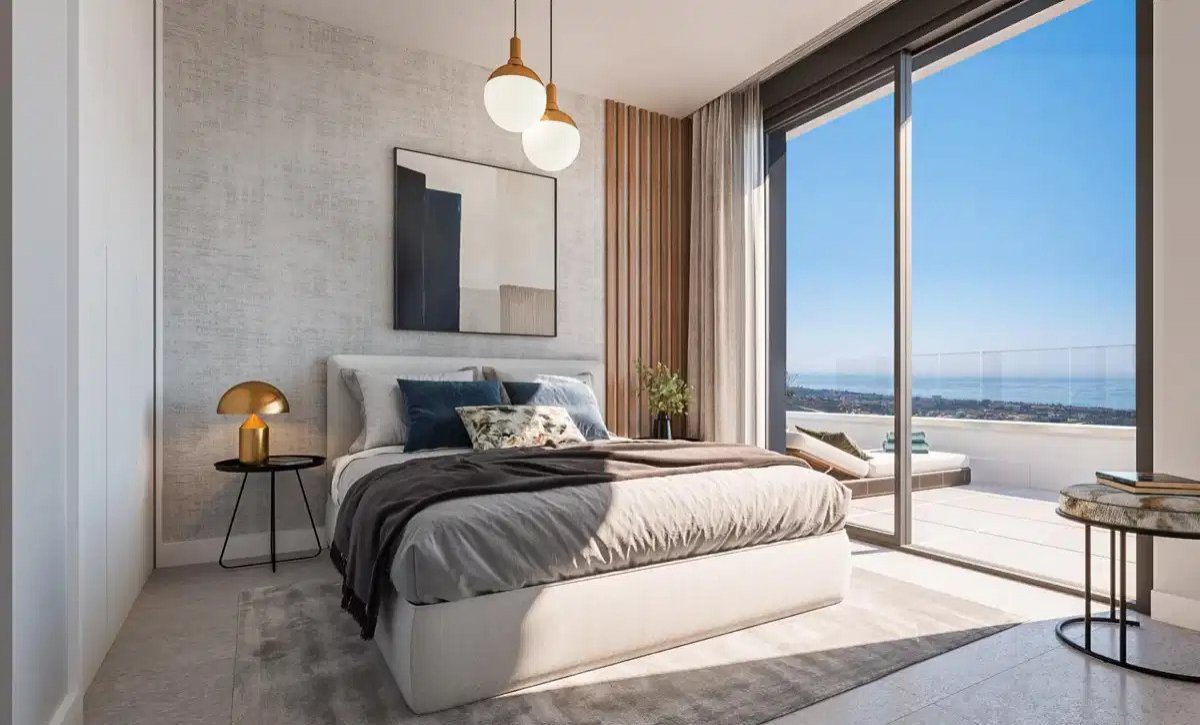 3-Zimmer, 2-Bad-Wohnung mit Panoramablick in Altos de Los Monteros, Marbella