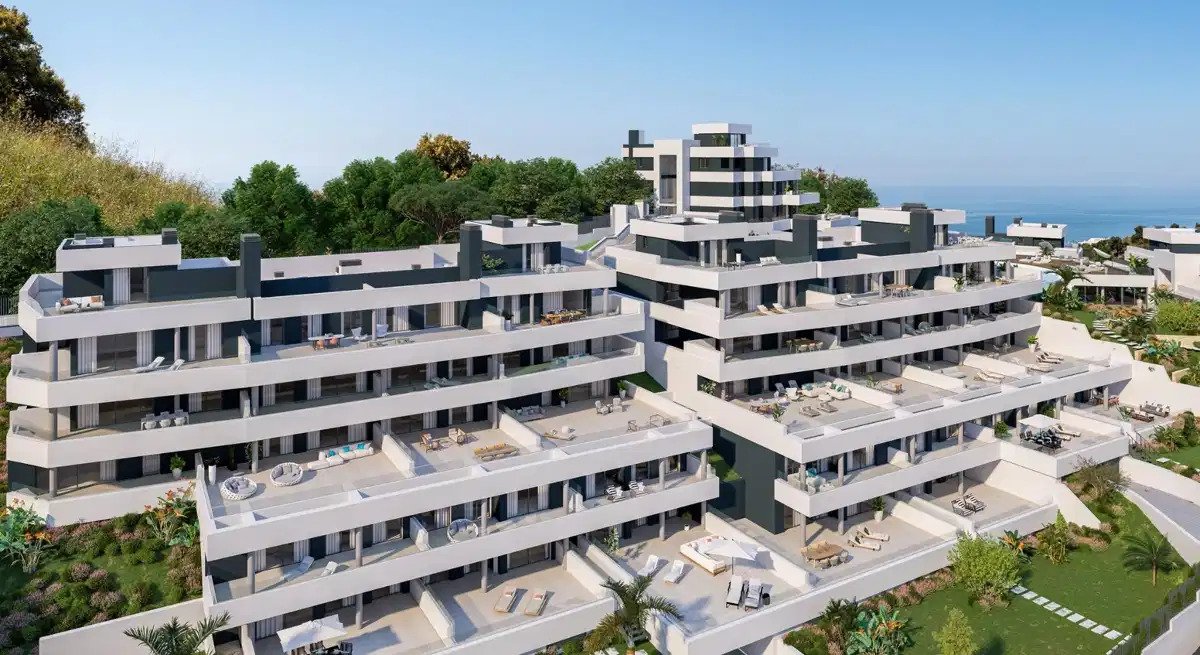 3-Zimmer, 2-Bad-Wohnung mit Panoramablick in Altos de Los Monteros, Marbella