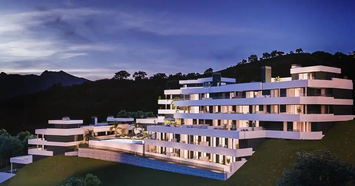 3-Zimmer, 2-Bad-Wohnung mit Panoramablick in Altos de Los Monteros, Marbella