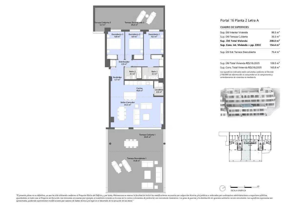 3-Zimmer, 2-Bad-Wohnung mit Panoramablick in Altos de Los Monteros, Marbella