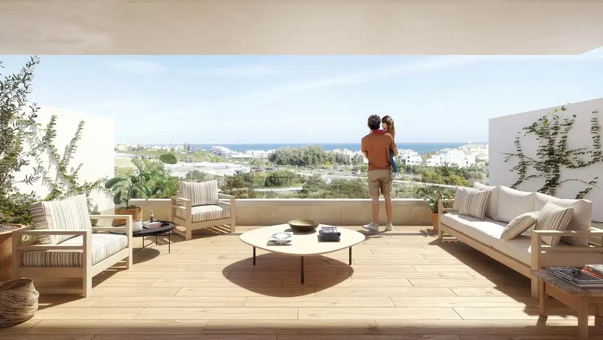 2-Zimmer, 2-Bad-Penthouse mit Meerblick und außergewöhnlichen Annehmlichkeiten in Estepona