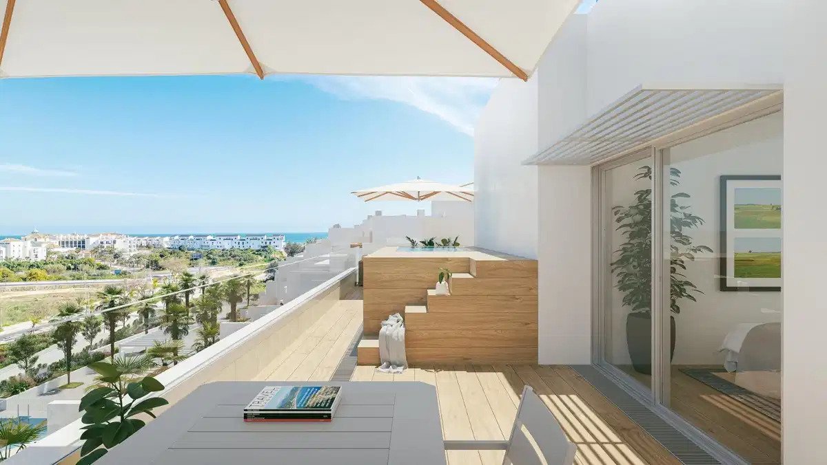 2-Zimmer, 2-Bad-Penthouse mit Meerblick und außergewöhnlichen Annehmlichkeiten in Estepona