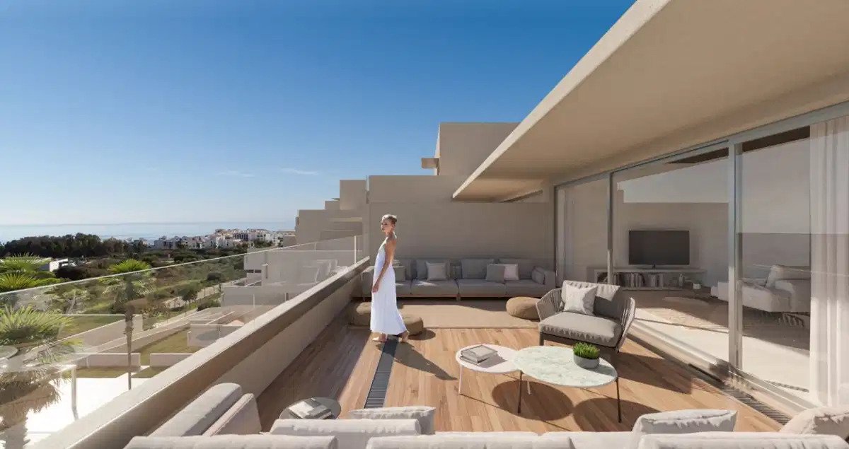 2-Zimmer, 2-Bad-Penthouse mit Meerblick und außergewöhnlichen Annehmlichkeiten in Estepona