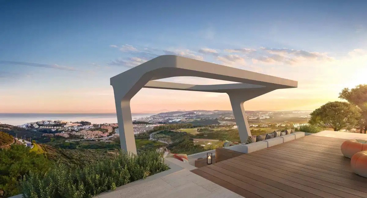 4-Zimmer, 4-Bad-Penthouse mit Panoramablick auf die Küste bei Finca Cortesín