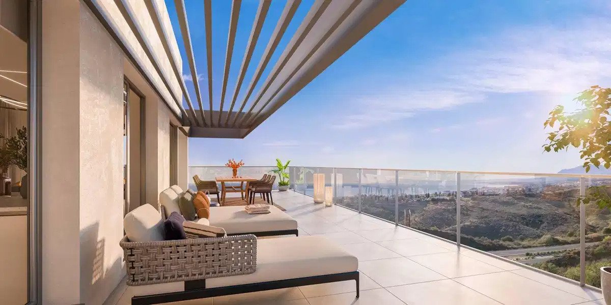 2-Zimmer, 2-Bad Wohnung mit großzügigen Terrassen und Meerblicken in Altos de los Monteros