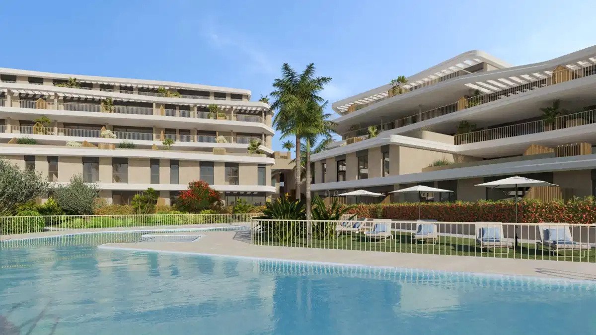2-Zimmer, 2-Bad, Erdgeschosswohnung mit Meerblick in Cancelada, Estepona