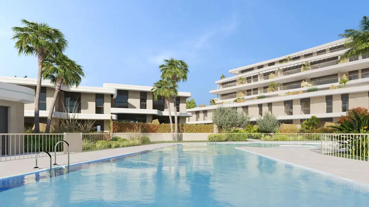 2-Zimmer, 2-Bad, Erdgeschosswohnung mit Meerblick in Cancelada, Estepona