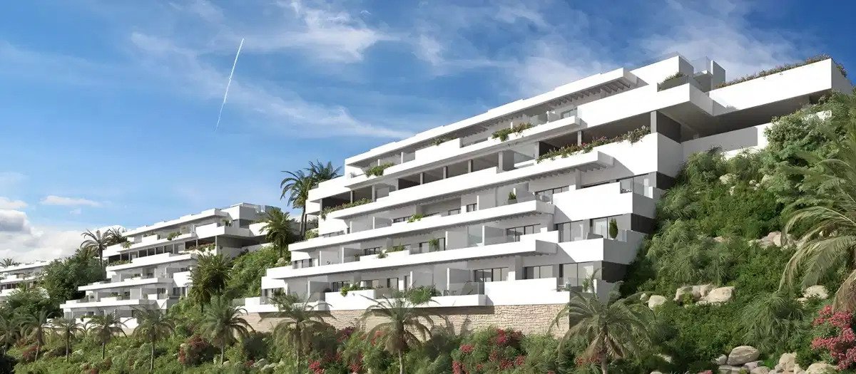 Penthouse mit 1 Schlafzimmer, 1 Badezimmer und Panoramablick auf das Meer in Las Lagunas de Mijas