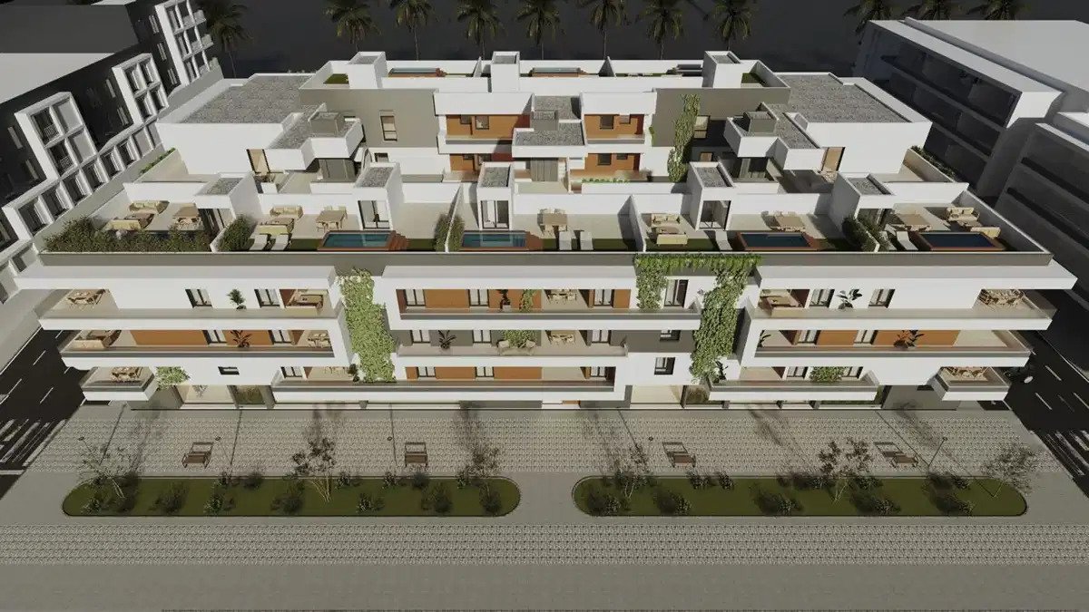 3-Zimmer, 2-Bad Wohnung mit großzügigen Terrassen und Meerblick in Costa del Sol