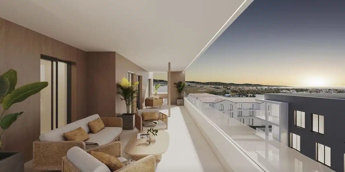 3-Zimmer, 2-Bad Wohnung mit großzügigen Terrassen und Meerblick in Costa del Sol