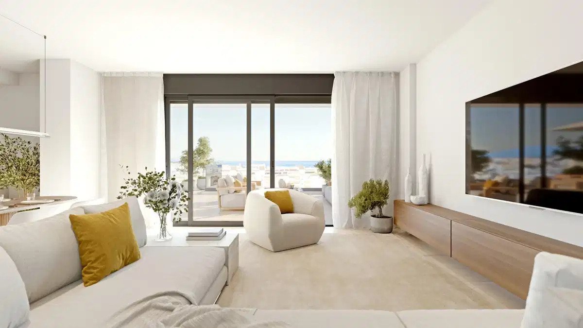 2-Zimmer, 2-Bad Penthouse mit Meerblick und Resort-Annehmlichkeiten in Estepona