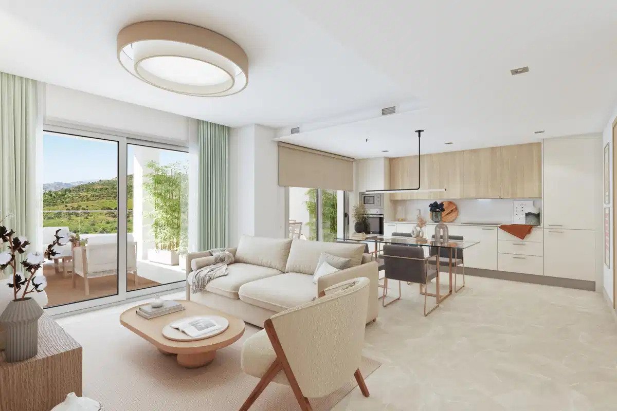 3-Zimmer, 2-Bad Sea View Penthouse in Mijas – Modernes Wohnen mit Terrasse und Annehmlichkeiten