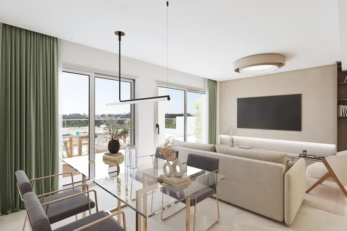 3-Zimmer, 2-Bad Sea View Penthouse in Mijas – Modernes Wohnen mit Terrasse und Annehmlichkeiten